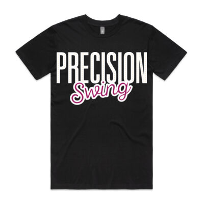 Precision Swing Logo Front Cherry - Mens Staple Tee Thumbnail